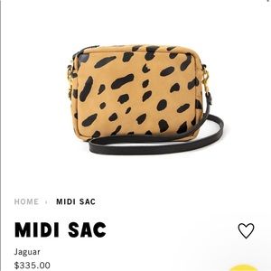 Clare V jaguar suede Midisac. Excellent condition, barely used.